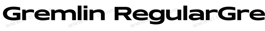 Gremlin RegularGreml字体转换